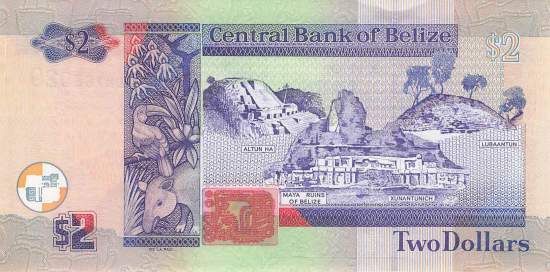 Belize 2 Dollar p66e 2014